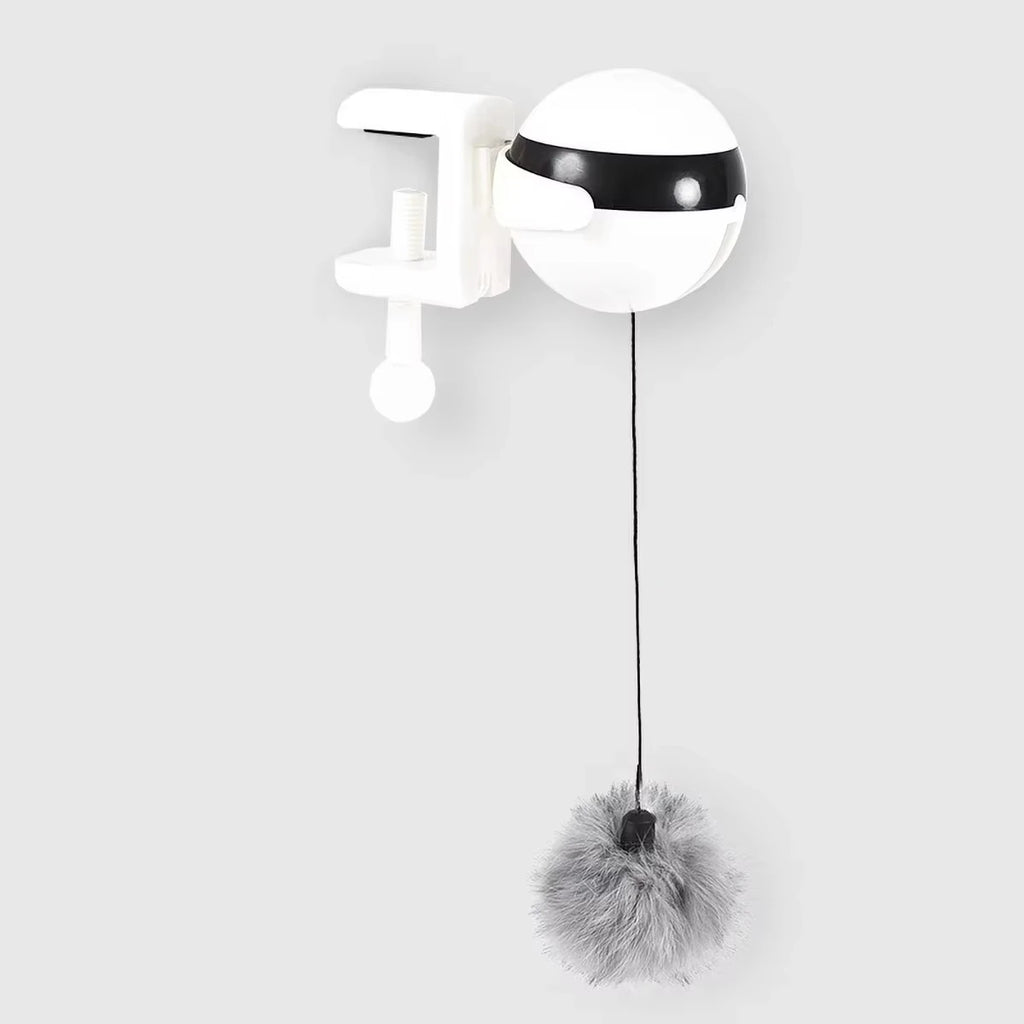 Automatic Cat Teaser Ball – Hands-Free, Clamp Design, 5-Min Timer, Auto Shutoff