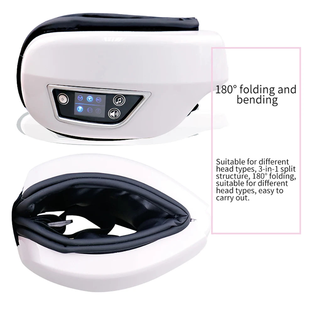 Smart Vibration Eye Massager – Airbag Compress, Bluetooth Music, Eye Relaxation & Fatigue Relief Sleeping Mask