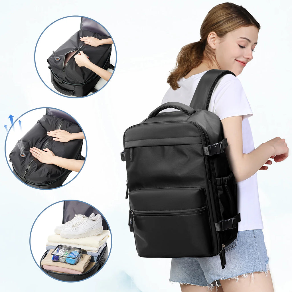 Travel Vacuum Storage Backpack – Compressed Clothes Bag