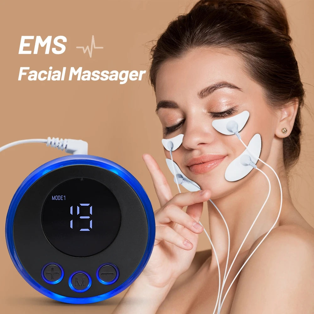 EMS Eye Massager – Face Lifting, Firming, Anti-Wrinkle, Microcurrent Eye Lines Spa Tool