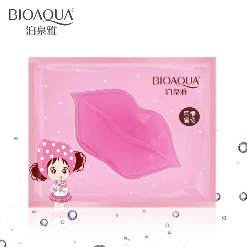 50PCS BIOAQUA Collagen Lip Masks – Moisturizing, Anti-Aging, Wrinkle Care, Gel Pads