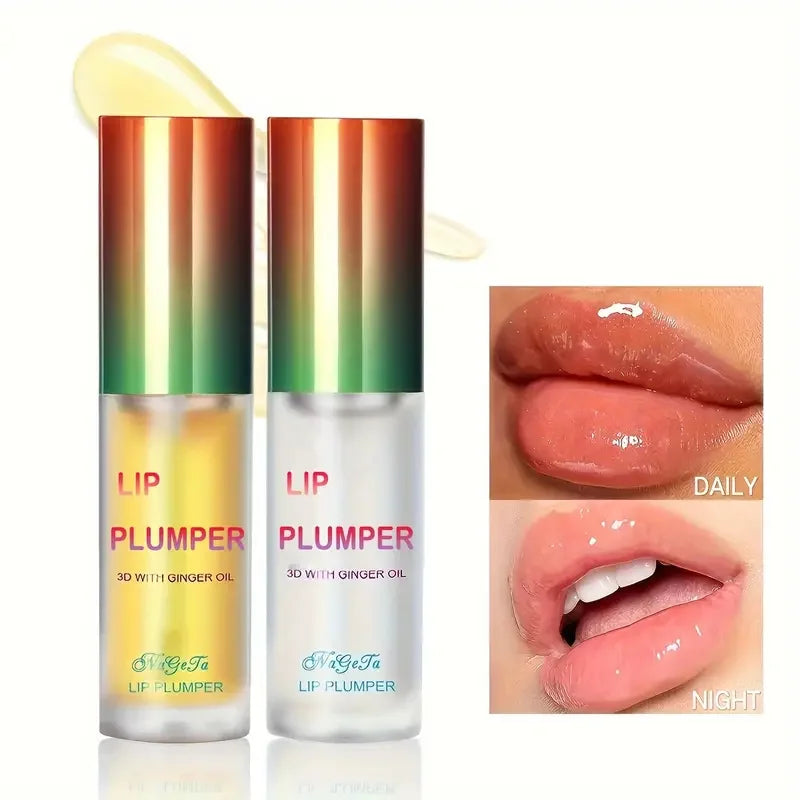 Ginger & Mint Lip Plumper – Volumizing Serum, Smooth, Fuller Lips