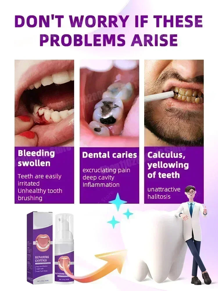 Teeth Whitening & Care – Removes Plaque, Cavities, Treats Periodontitis