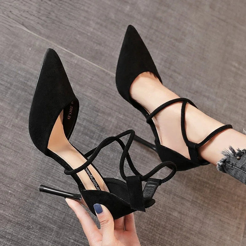 Women’s Suede Pointed Stiletto High Heels