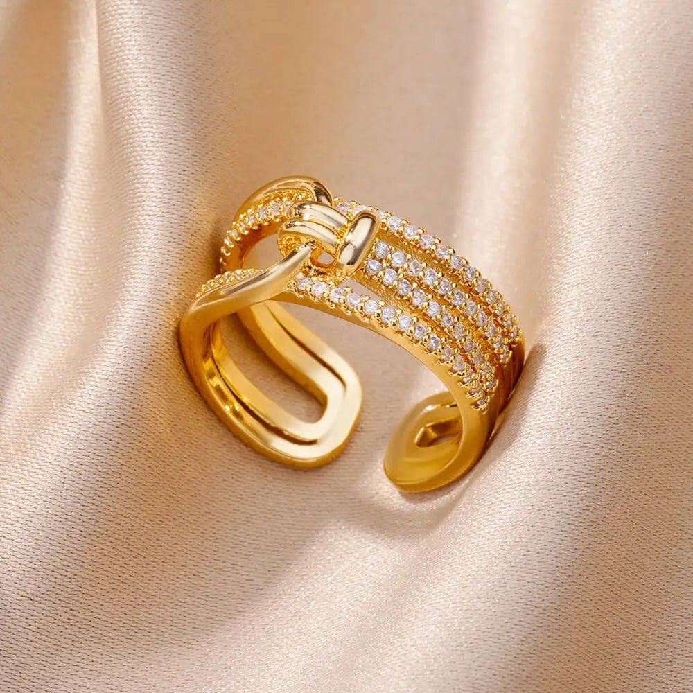 Gold Color Turkish Evil Eye Ring for Women