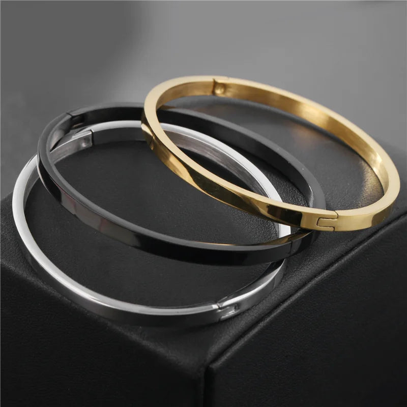 Luxe Steel Cuff Bracelet