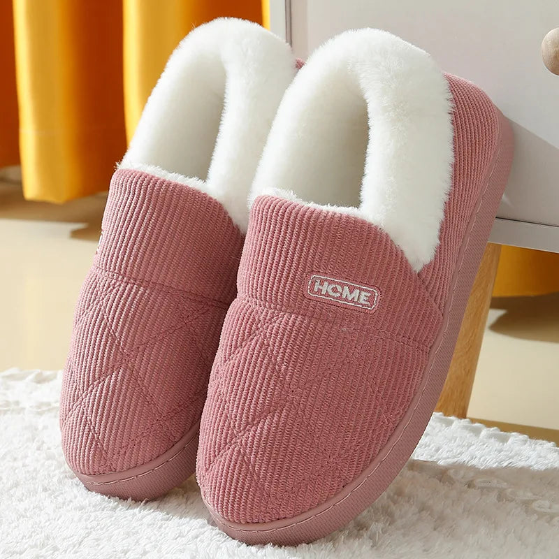 Pallene Furry Winter Slippers – Cozy Indoor Plush Shoes for Women & Men