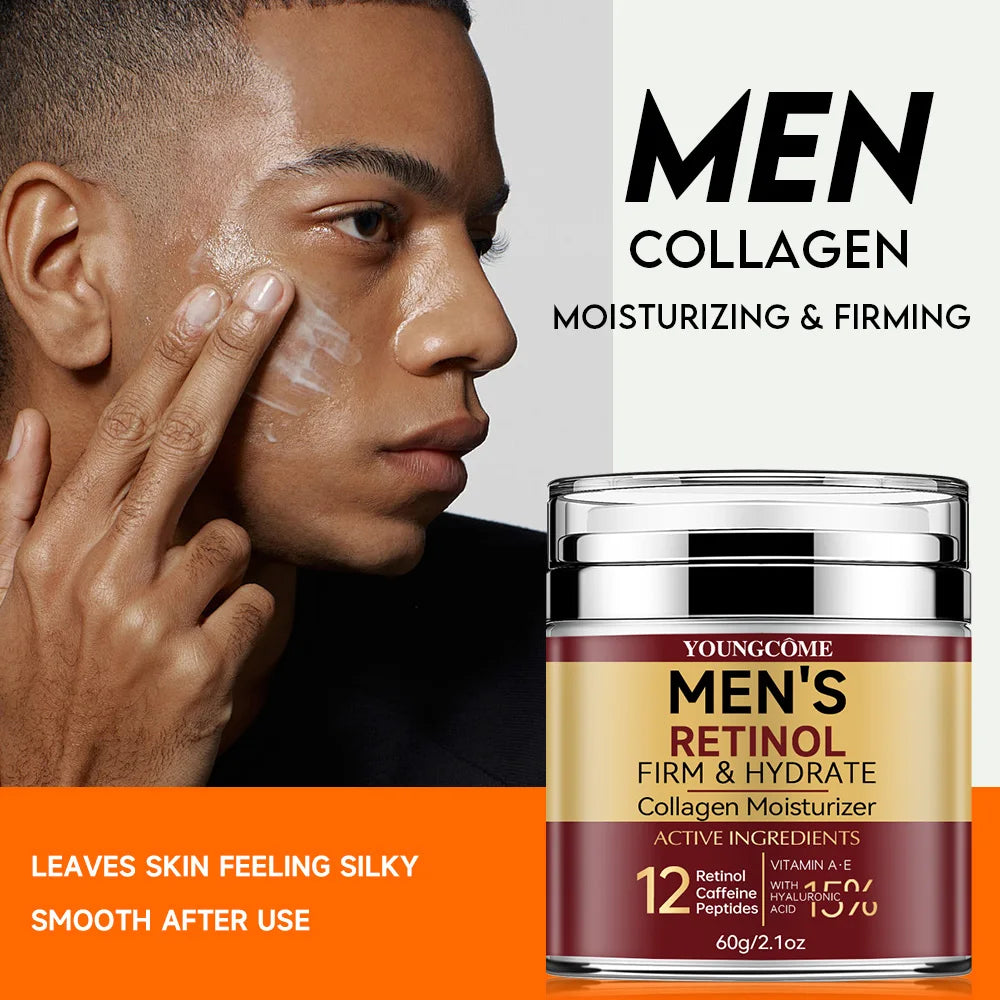 Men's Retinol Face Cream – Firming, Moisturizing, Collagen, Brightening, Wrinkle Smooth