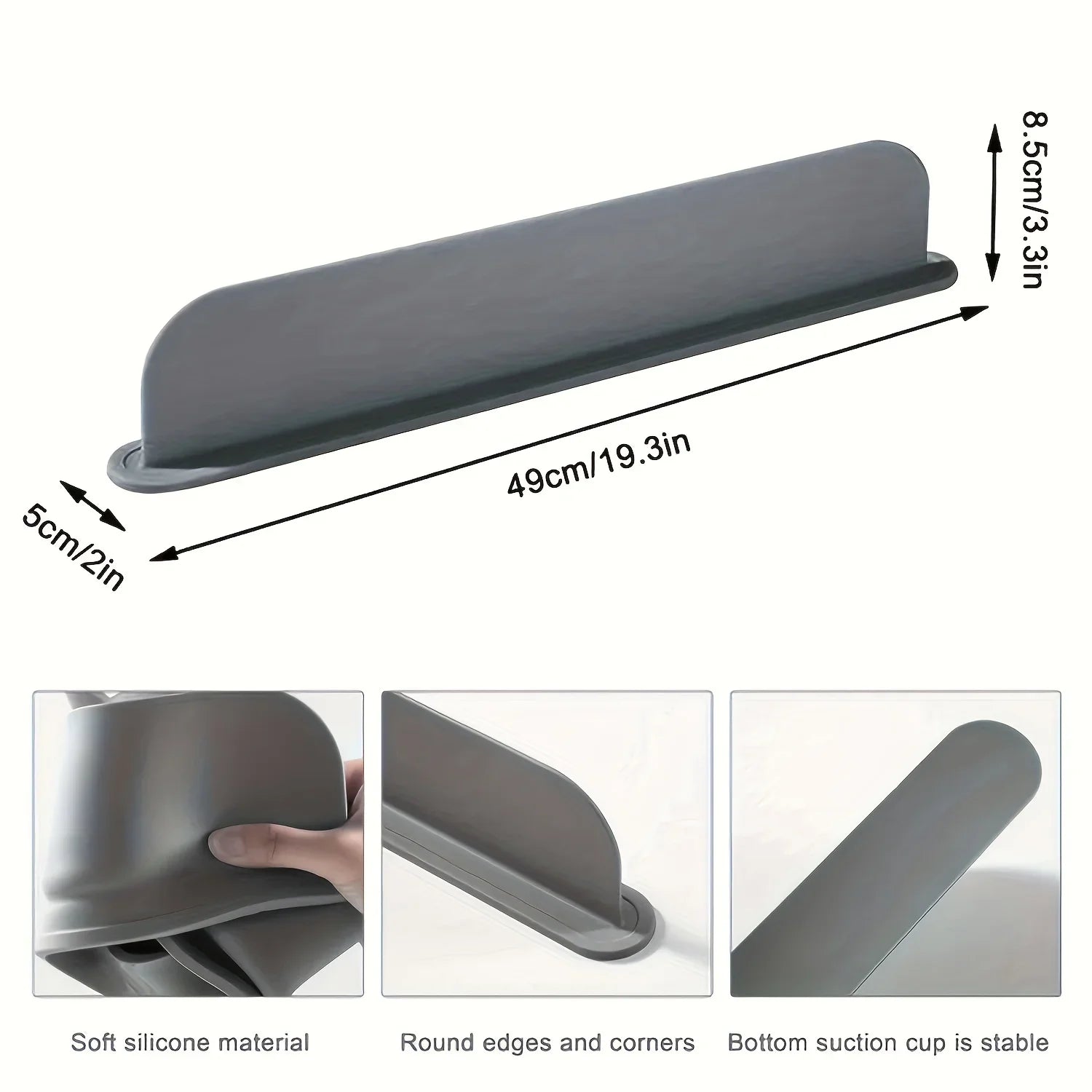Silicone Sink Splash Guard for Faucet & Dish Protection