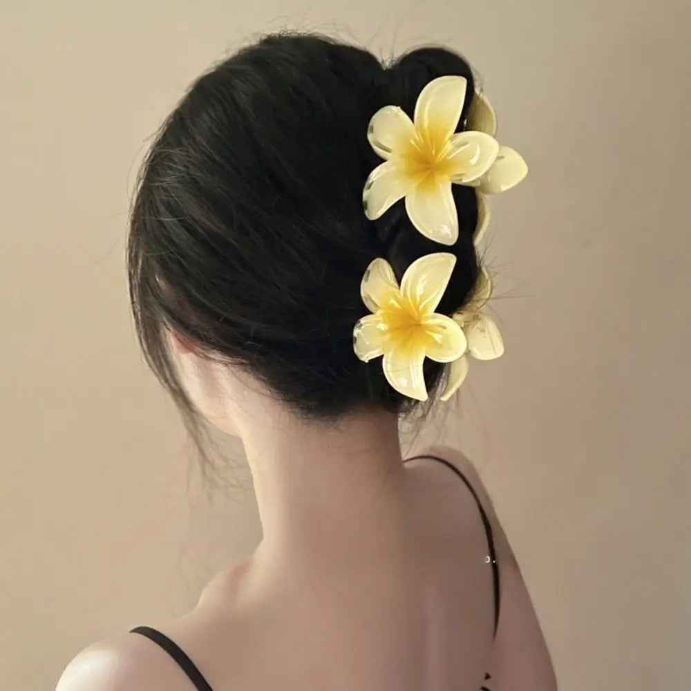 Plumeria Hair Clips – 4/8cm, Colorful Barrette