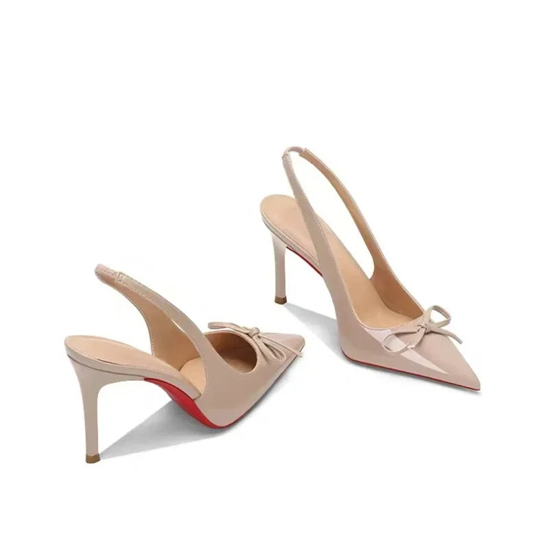Women's Pointed Toe Slip-On High Heels – French Style
