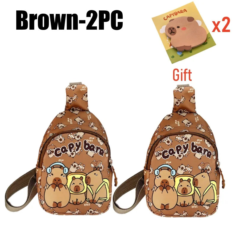 Capybara Plush Shoulder Bag – Mini Messenger/Coin Purse for Kids