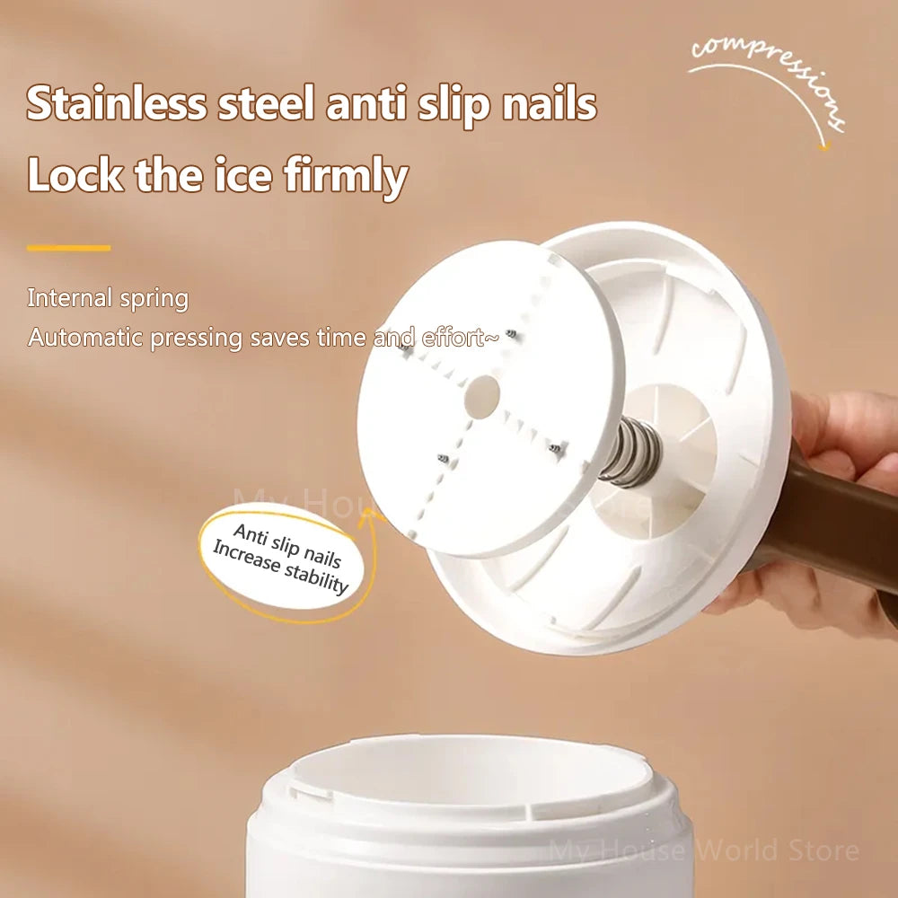 Mini Handheld Shaved Ice Crusher & Milkshake Maker