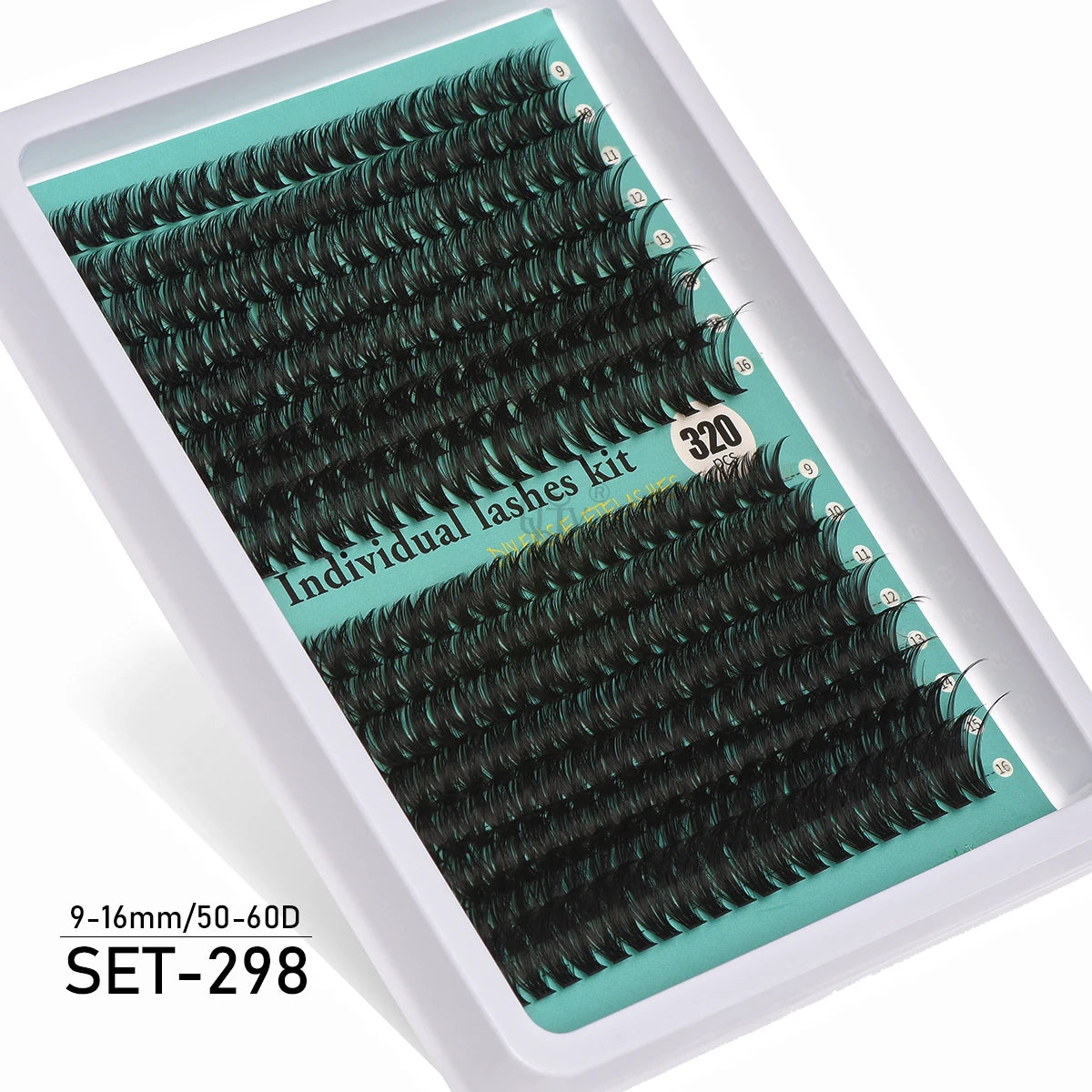 600PCS Eyelash Extensions – Thick Fluffy, 30D/100D, Mixed Length, DIY Cluster Lashes