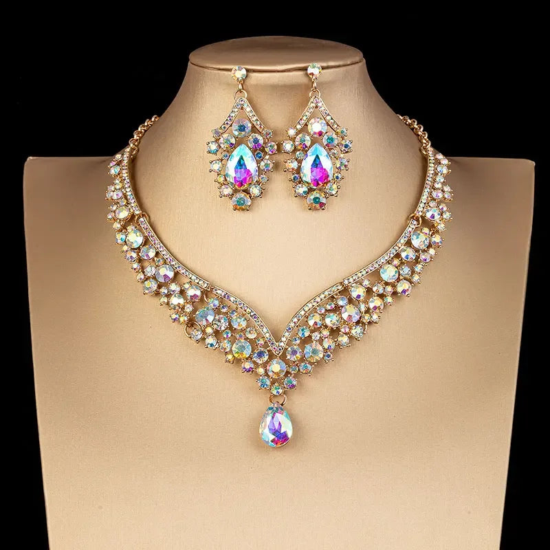 Brillance AB – Crystal Choker & Earrings Set