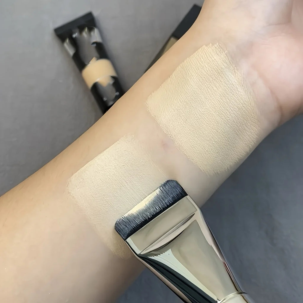 1/2PC Oval Foundation Brush – Ultra-Fine Nylon, Hypoallergenic, Face Contouring