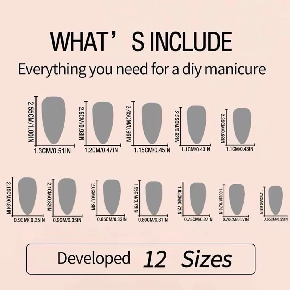 ARTAUG 24PCS Press-On Nails – Medium Stiletto, Pink Bowknot, French Trim, Full Cover