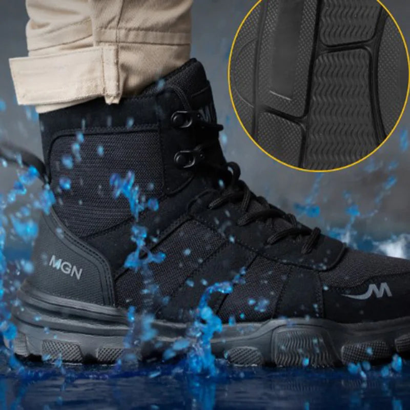 Work Boots – Steel Toe, Puncture-Proof, Non-Slip, Tactical Safety Shoes for Men & Women