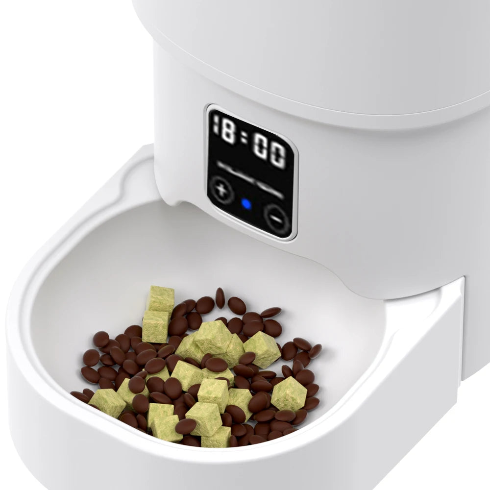 Smart Pet Feeder 4L – WiFi Tuya, Timed & Quantitative Feeding for Cats & Dogs