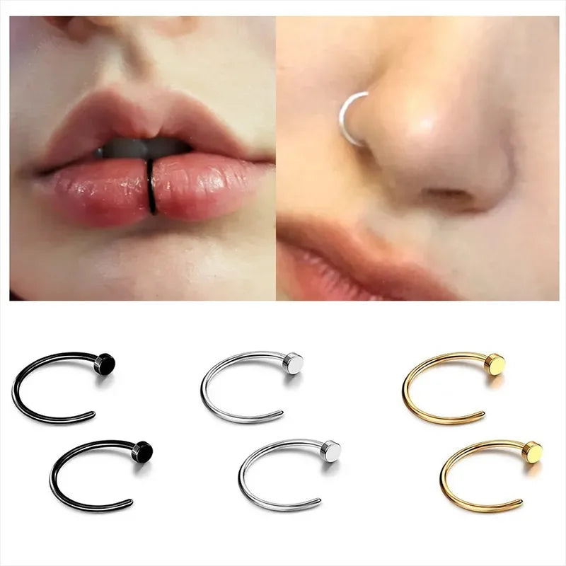 Anneau Urbain – Stainless Steel Nose & Lip Rings
