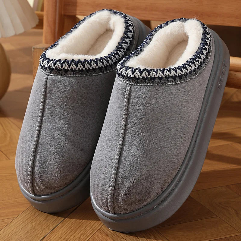 Fluffy Platform Warm Winter Slippers for Women