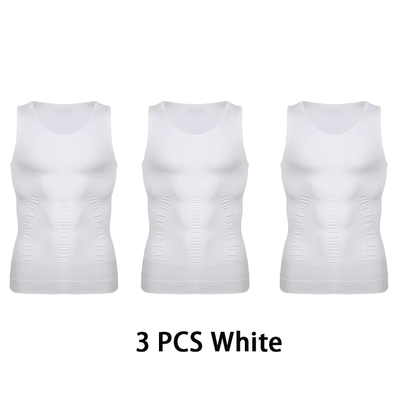 Men's Slimming Body Shaper Vest – Abs Control, Gym Workout, Compression Tank Top, Sleeveless