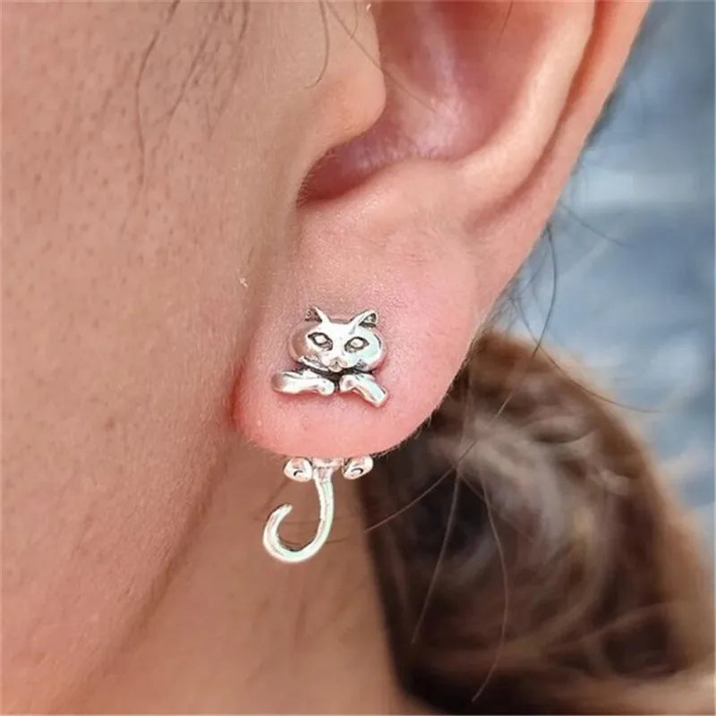 Chat Noir – Cute Black Cat Earrings