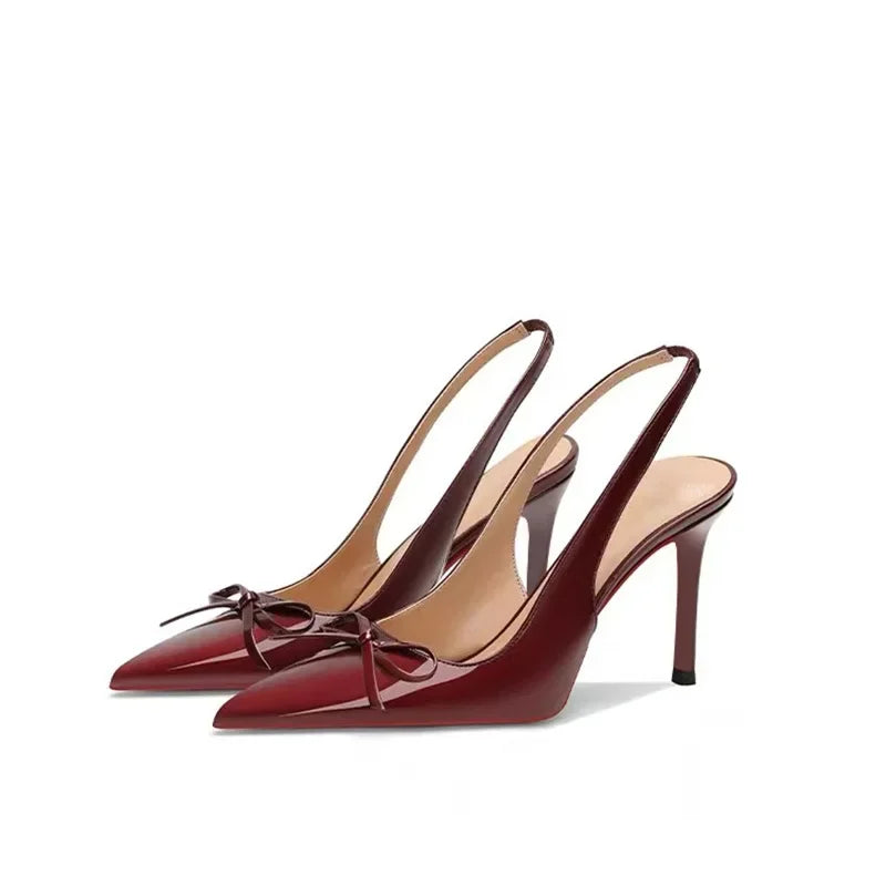 Women's Pointed Toe Slip-On High Heels – French Style