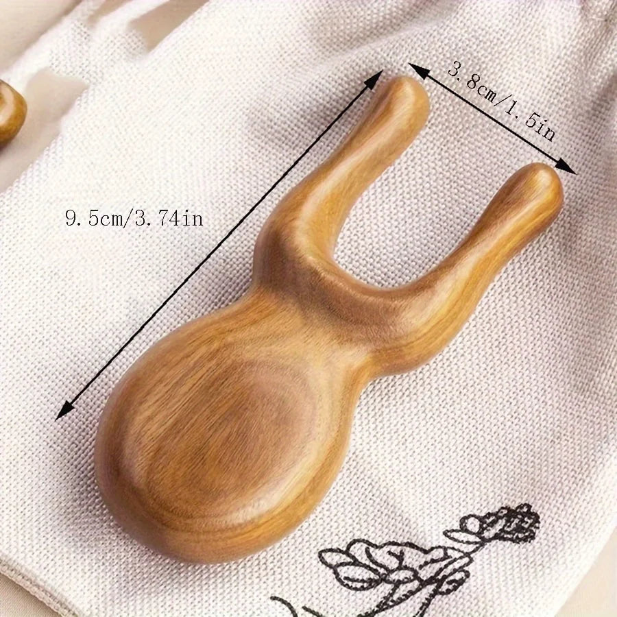 Sandalwood Frog Massage Tool – Face, Eyes, Ears & Nose, Relaxing Gift