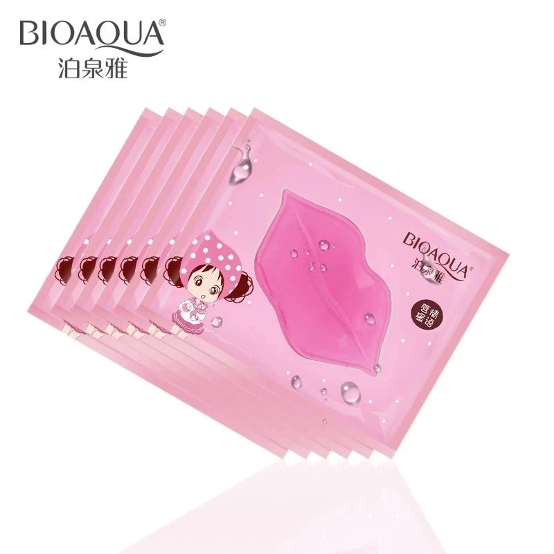 50PCS BIOAQUA Collagen Lip Masks – Moisturizing, Anti-Aging, Wrinkle Care, Gel Pads