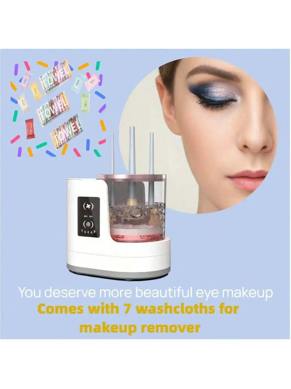 Valentine’s Gift – Electric Makeup Brush Cleaner for Foundation & Brushes