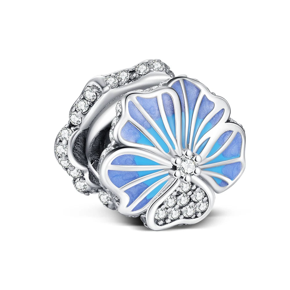 925 Sterling Silver Lotus Charm Pendant – Women’s DIY Bracelet