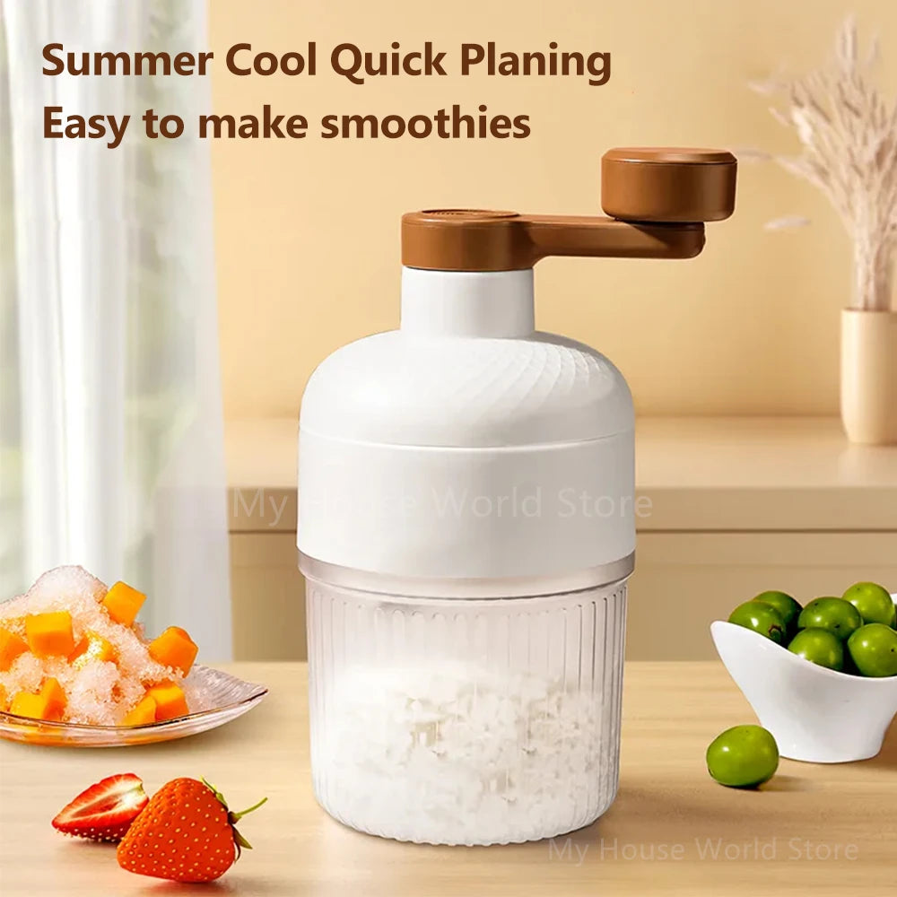 Mini Handheld Shaved Ice Crusher & Milkshake Maker