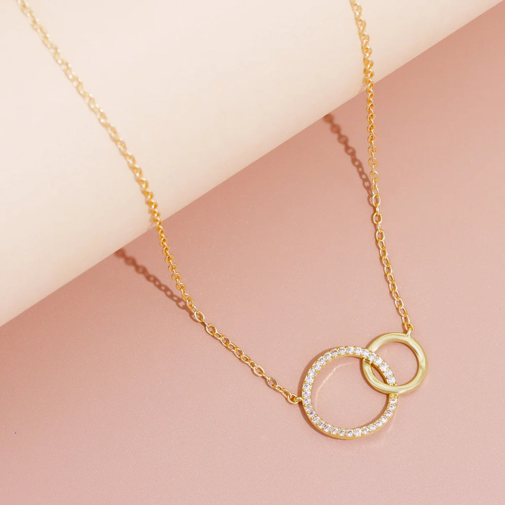Cercle Duo – Minimalist Pendant Necklace