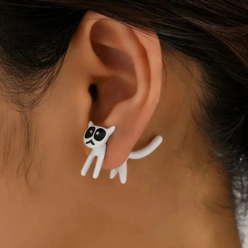 Chat Noir – Cute Black Cat Earrings