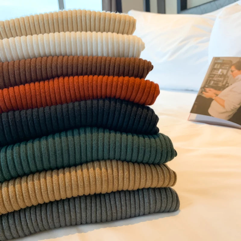 Pull Femme Chic – Col Roulé, Manches Longues, Casual, Automne/Hiver, Basique, Slim