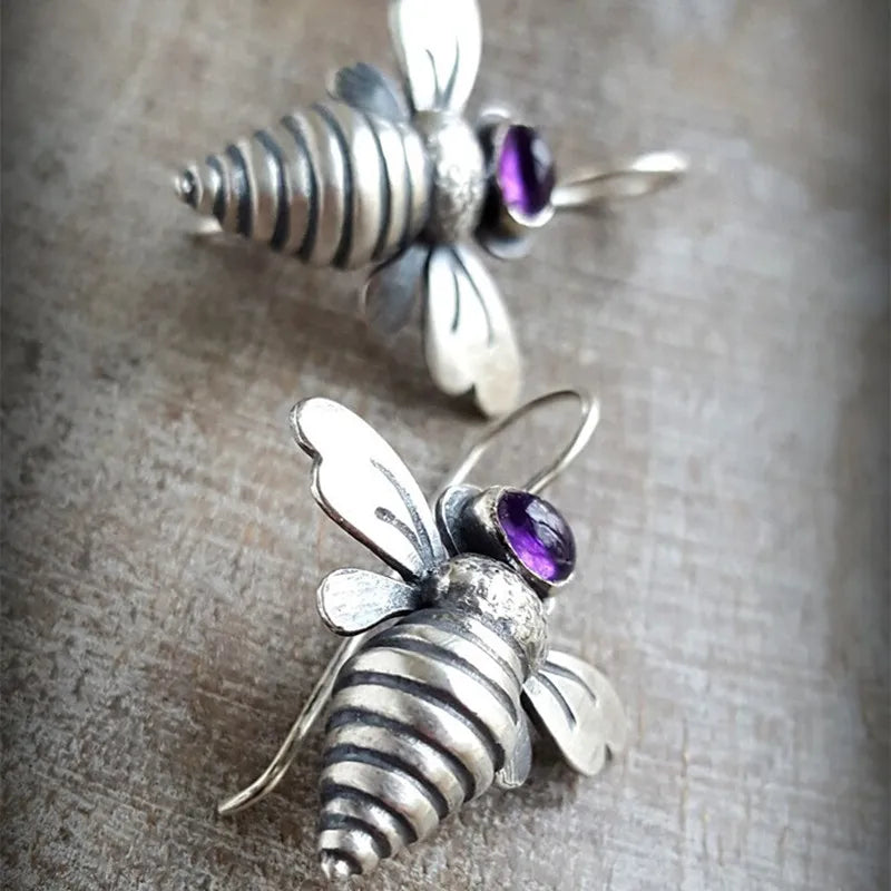 Libellule Vintage – Dragonfly Drop Earrings