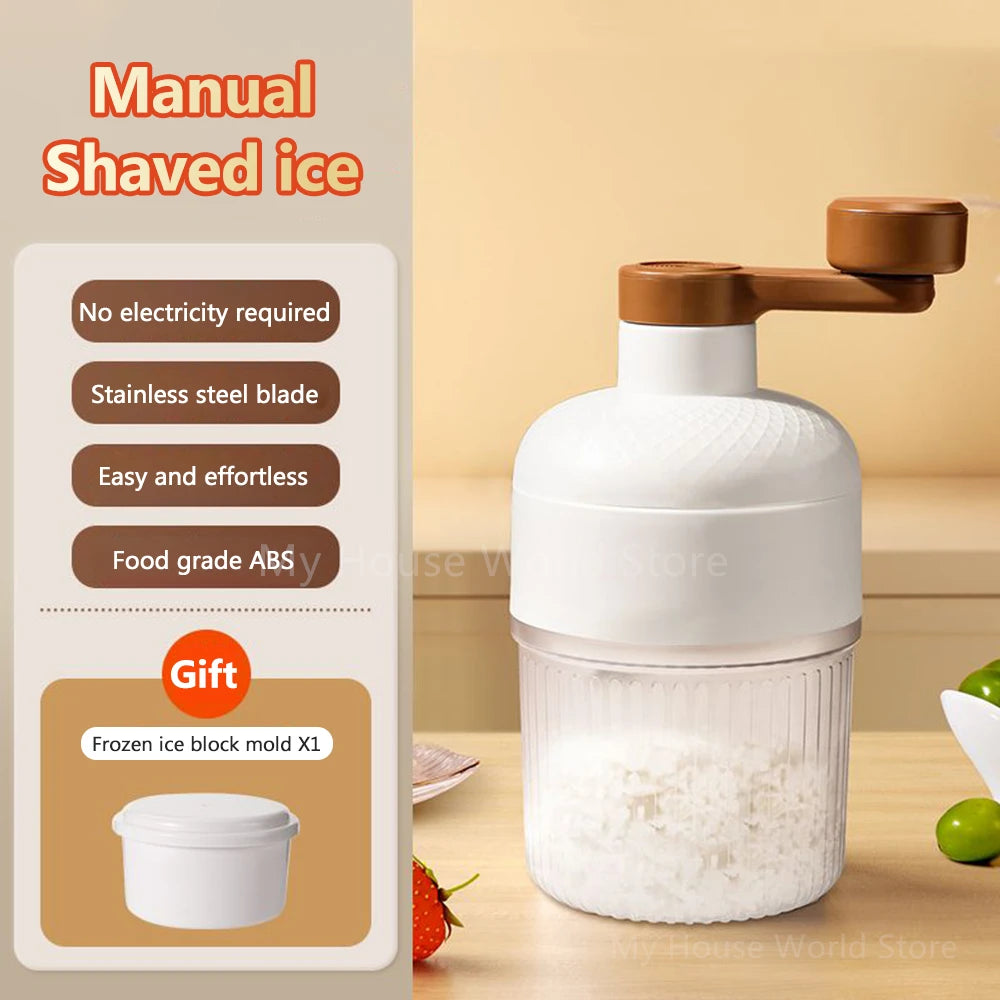 Mini Handheld Shaved Ice Crusher & Milkshake Maker