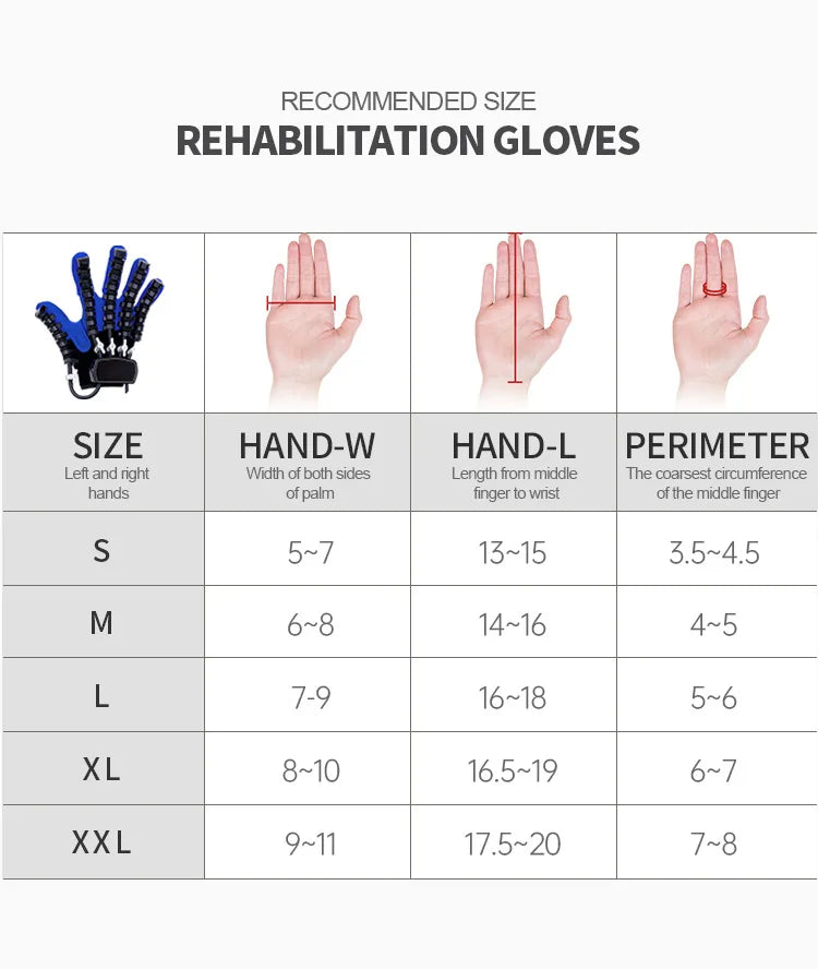 Intelligent Massage Gloves – Rehabilitation for Stroke & Hemiplegia, Hand Function Recovery, Finger Exercise