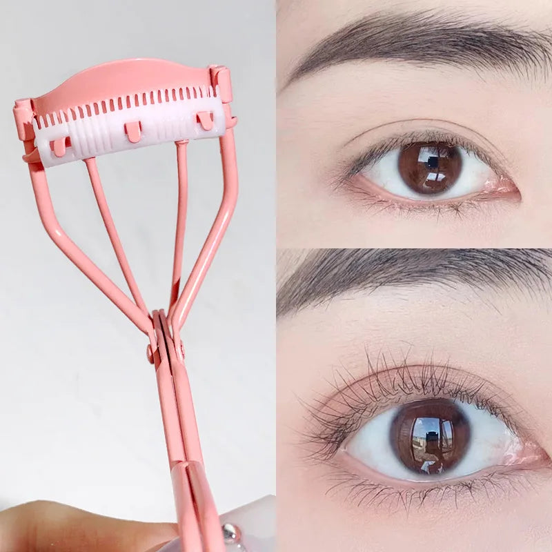 Eyelash Curler Comb – Fits All Eye Shapes, Lash Lift Clip, Includes 1 Silicone Refill Pad