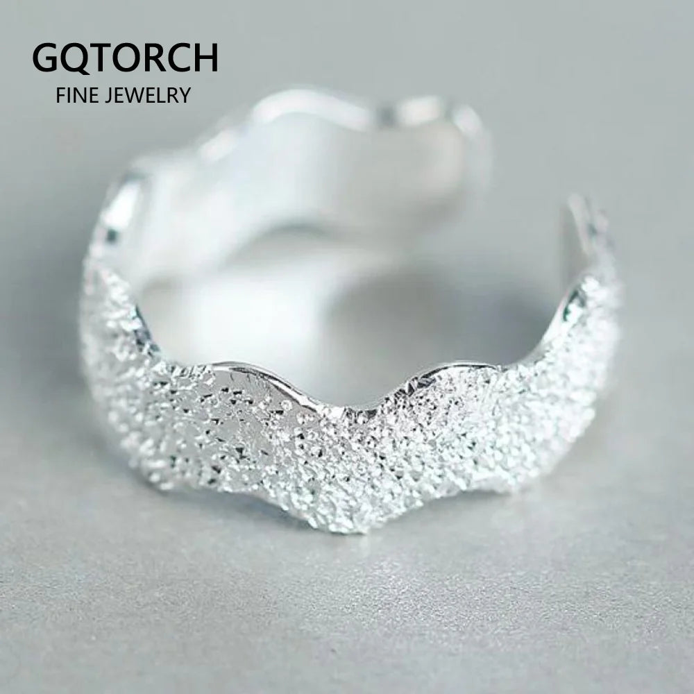 925 Silver Adjustable Wave Toe Ring for Women
