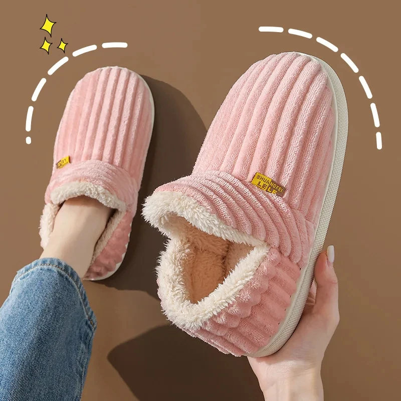 Pallene Furry Winter Slippers – Cozy Indoor Plush Shoes for Women & Men