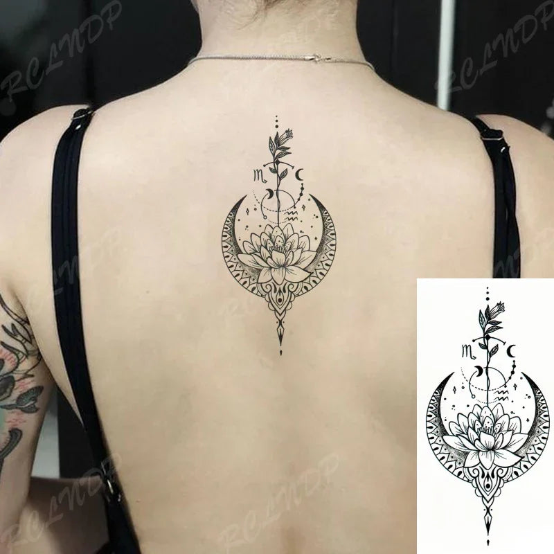 Waterproof Temporary Tattoo – Heartbeat Line, Small, Body Art for Women & Girls