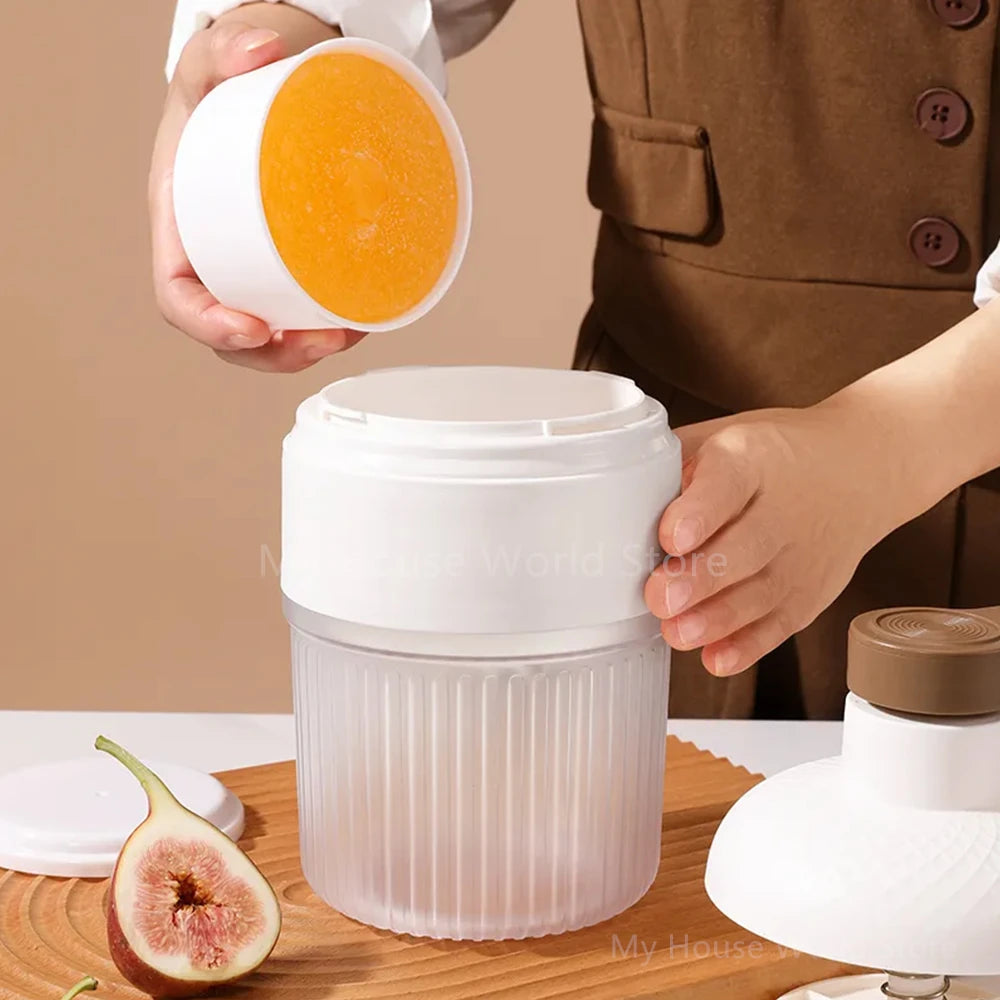 Mini Handheld Shaved Ice Crusher & Milkshake Maker