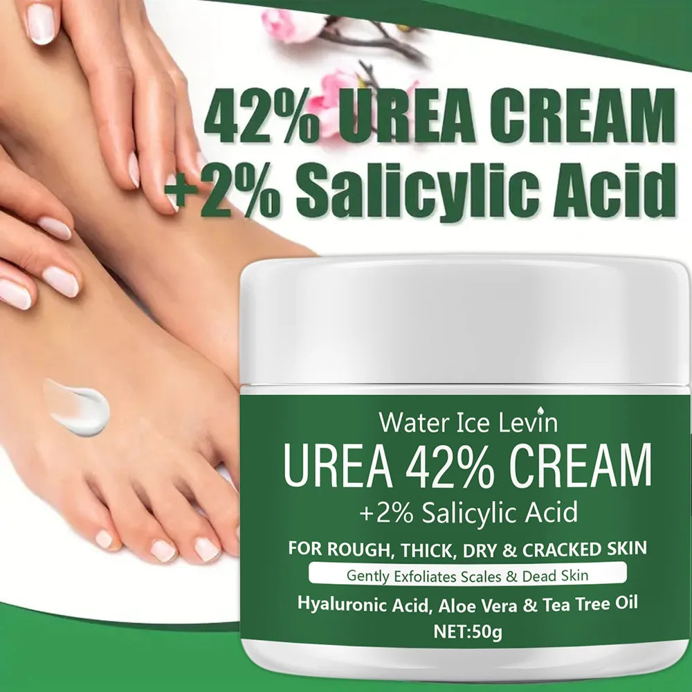 Urea & Salicylic Acid Cream – 42% Urea + 2% Salicylic, Deep Moisturizing for Hands & Feet