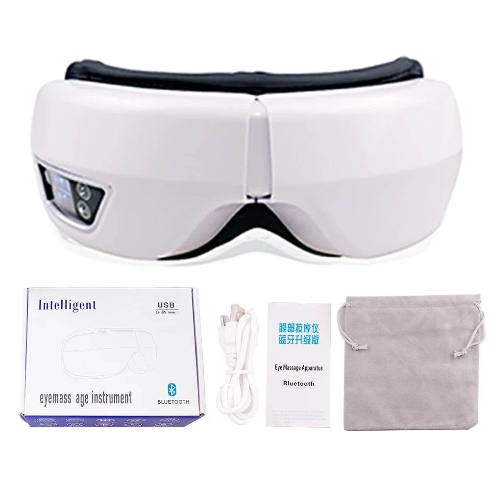Smart Vibration Eye Massager – Airbag Compress, Bluetooth Music, Eye Relaxation & Fatigue Relief Sleeping Mask
