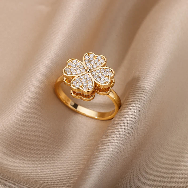 Gold Color Turkish Evil Eye Ring for Women