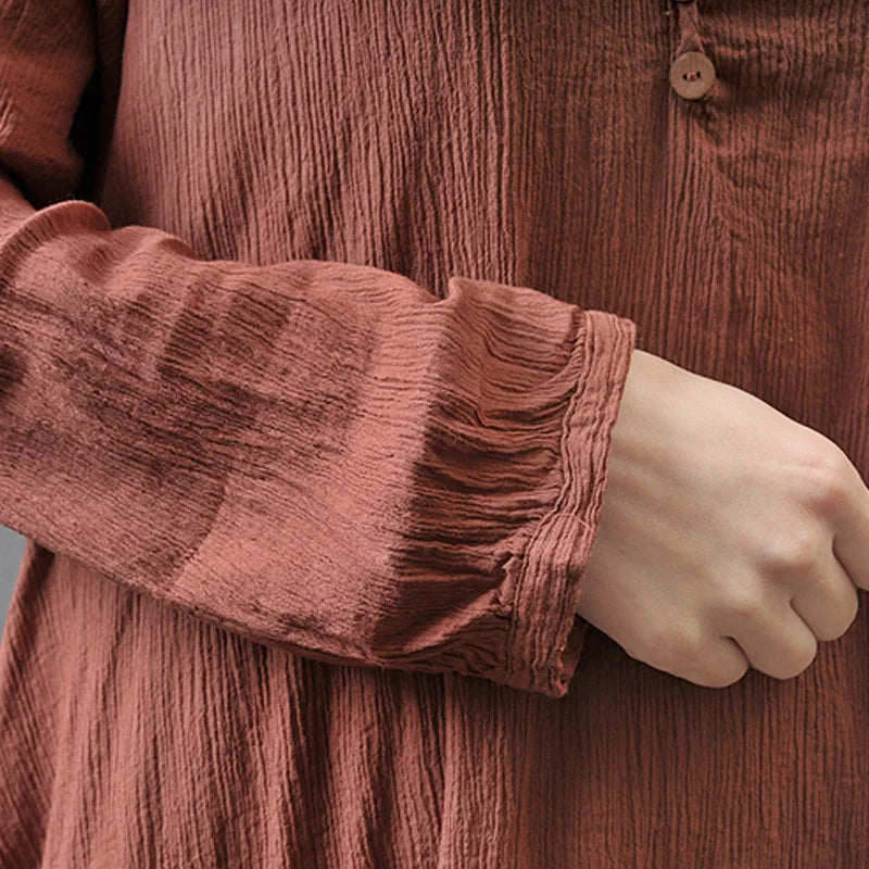 Spring Autumn New Two-piece Illusion Long Dress