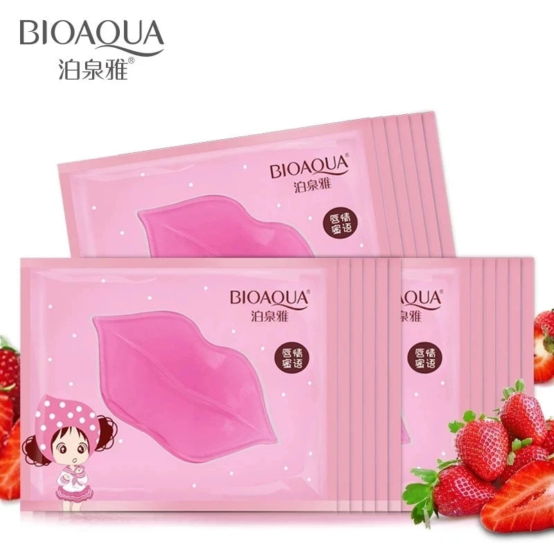 50PCS BIOAQUA Collagen Lip Masks – Moisturizing, Anti-Aging, Wrinkle Care, Gel Pads