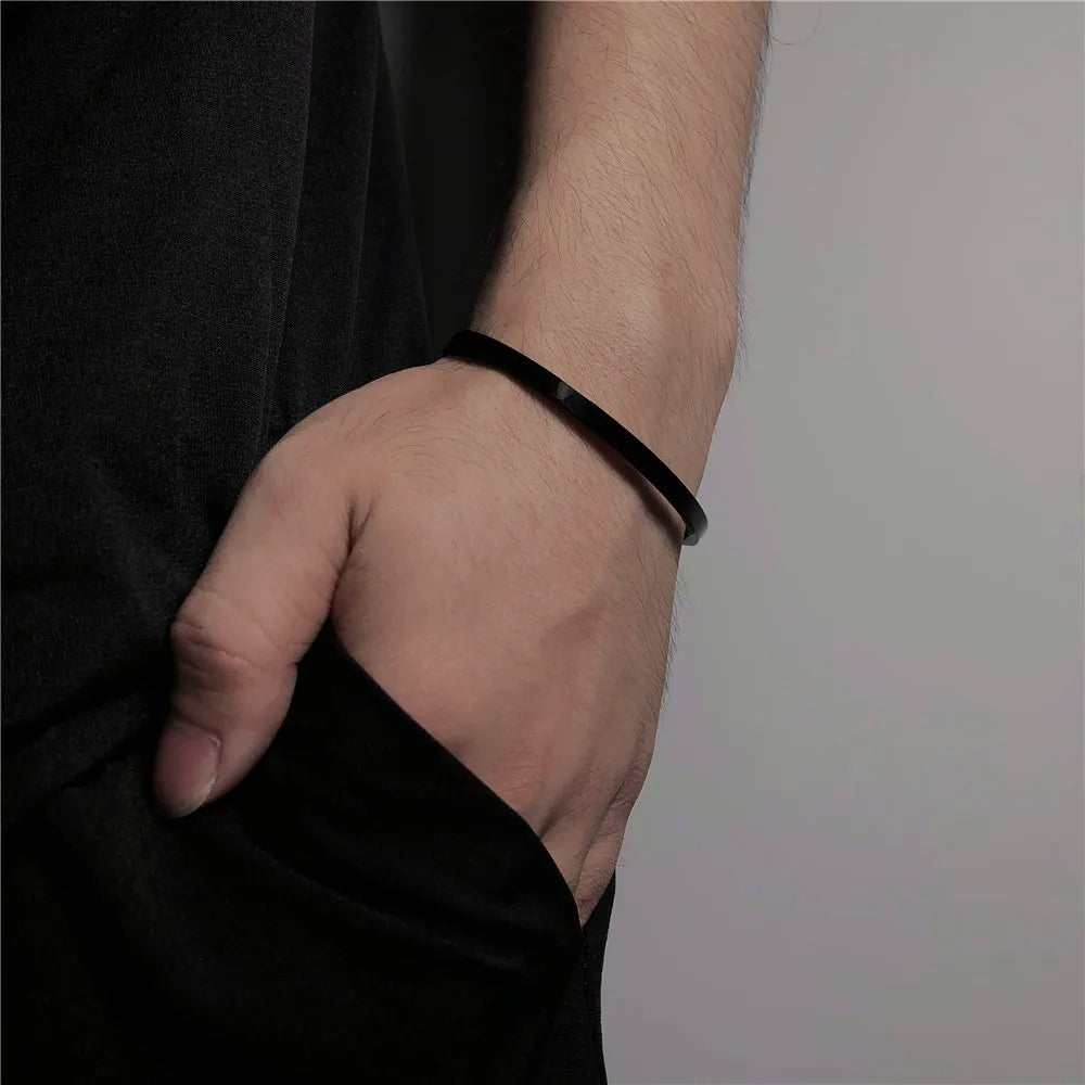 Luxe Steel Cuff Bracelet